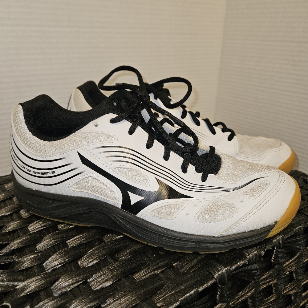 Mizuno Cyclone Speed 3 Women’s Size 9.5 Volleyball/Pickleball Black White Shoes